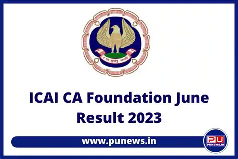 Icai Ca Foundation June Result Available At Icai Nic In