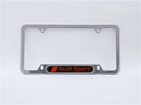 Genuine Audi Zaw 071 801 Q Audi Sport License Plate Frame Polished Free Shipping On Most