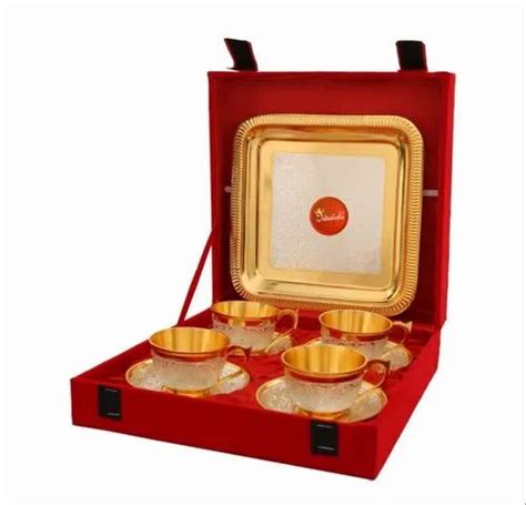 Brass Cup Plate Set At Rs 2250set Brass Cup In Moradabad Id