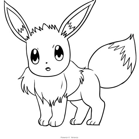 Il Pokemon Eevee Che Dorme Disegno Da Colorare Disegni Da Colorare E