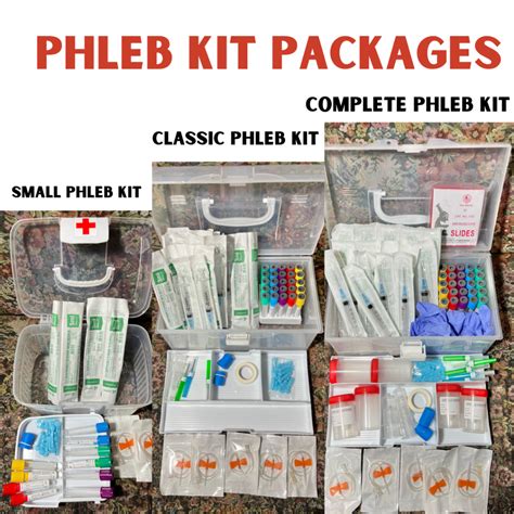 Complete Phlebotomy Kit Package For Medtech Students Tackle Box