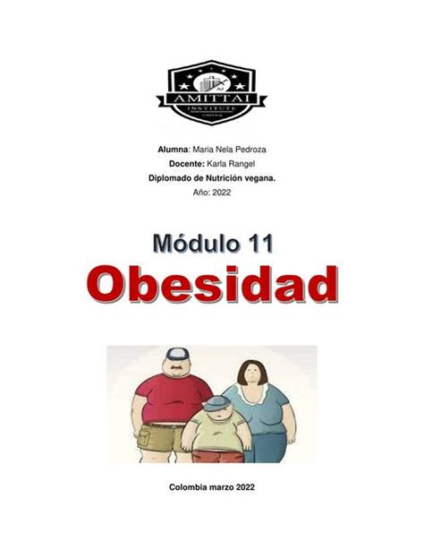 Modulo 11 Obesidad Maria Nela Pedroza UDocz