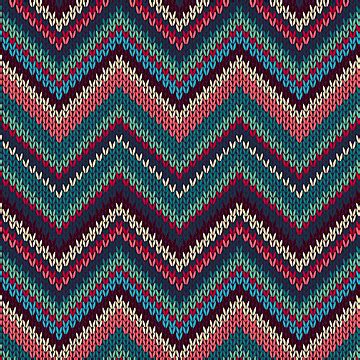 Seamless Knitted Pattern Sample Red Design Vector Sample Red Design