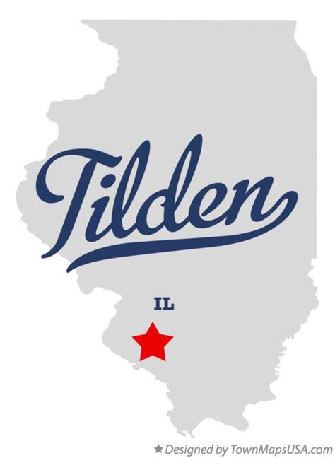 Map of Tilden, IL, Illinois