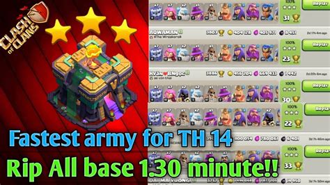 Th 14 Fastest Broken Army Th 14 Best Attack Strategy Yeti Super