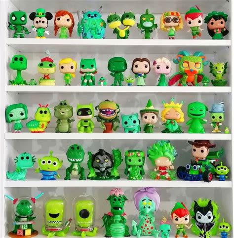 Green Funko Pop Display