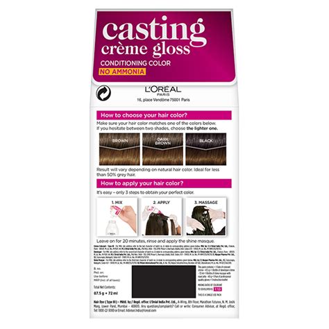 Buy L Oreal Paris Casting Creme Gloss Hair Color 530 Praline Brown 159