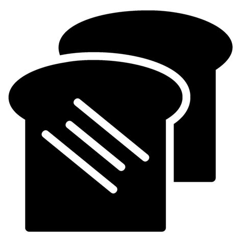 Bread Glyph Icon Vector Art At Vecteezy