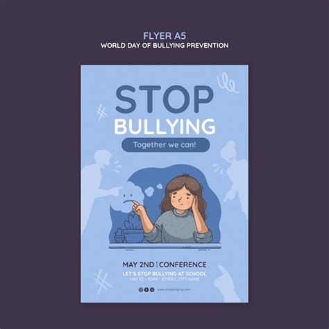 Premium Psd World Day Of Bullying Prevention Poster Template