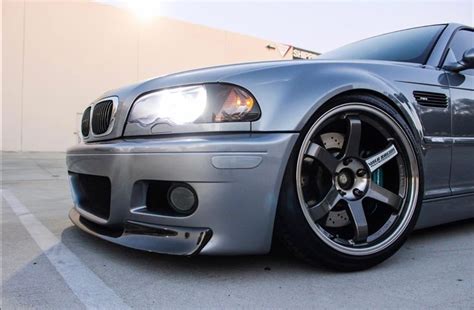 Bmw E46 M3 On Volk Racing Te37sl Pressed Graphite ••• Rays Raysmsc