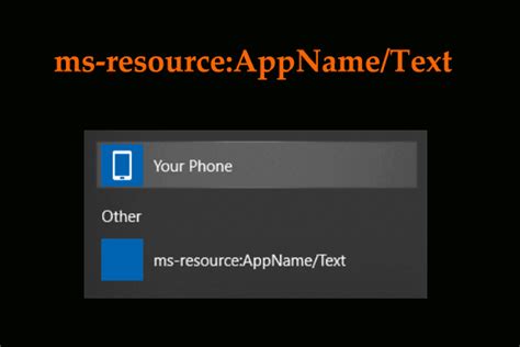 Get Ms Resource AppName Text Issue In Windows 11 10 Fix It