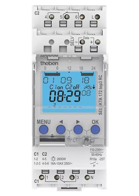 Selekta Top Rc Din Schiene Digitale Zeitschaltuhren Zeit