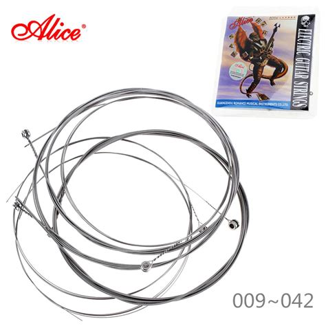 6pcs/set Electric Guitar Strings 009 042 inch Plated Steel Coated ...