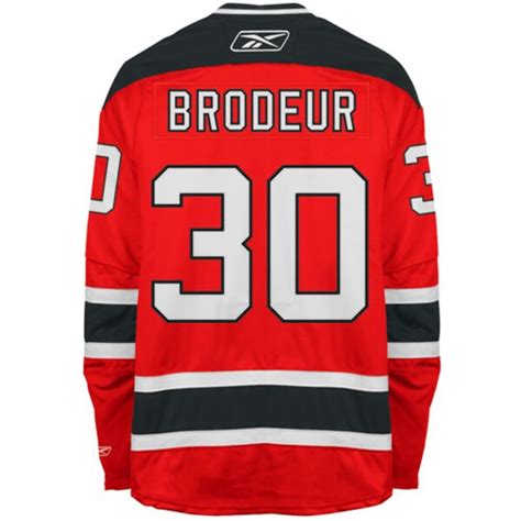 Mens New Jersey Devils Martin Brodeur Reebok Red Premier Player Jersey - Shop.NHL.com