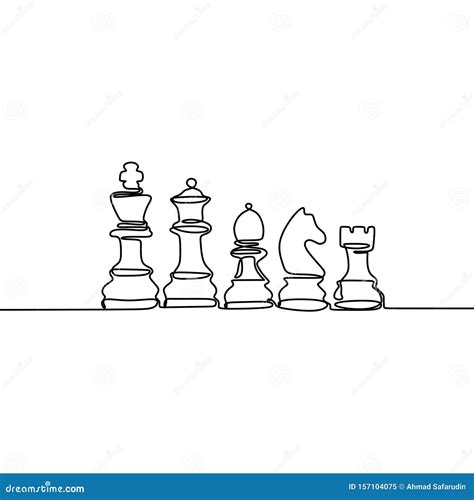 Chess Pieces Drawing