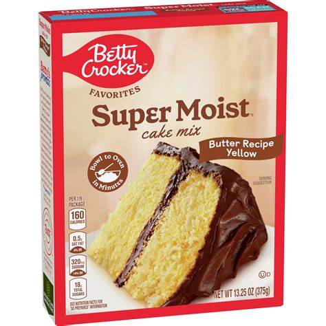 Betty Crocker Super Moist Butter Recipe Yellow Cake Mix Oz 45 Off