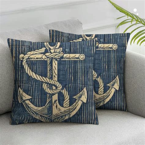 Gotuvs Hopyeer Blue Ocean Vintage Wood Plank Throw Pillow Covers Decor