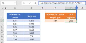 Suma Si Es Mayor O Igual Que Excel Y Google Sheets Automate Excel