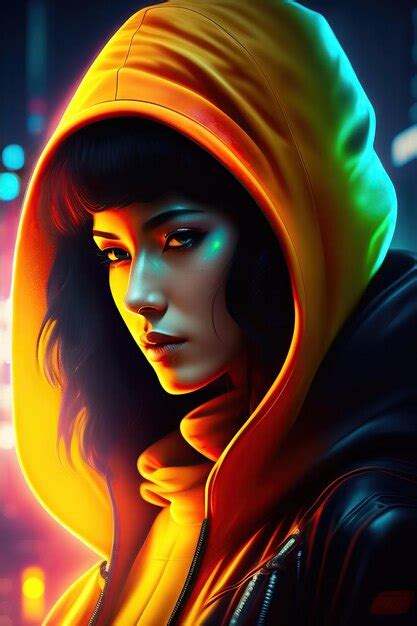 Premium AI Image | Hacker in cyberpunk style Digital art