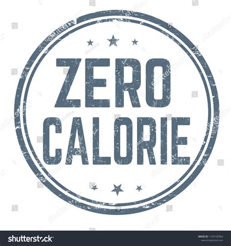 Zero Calorie Sign Stamp On White Stock Vector (Royalty Free) 1153120394 ...