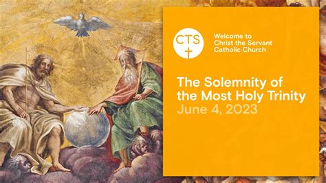 Online Mass The Solemnity Of The Most Holy Trinity June Youtube