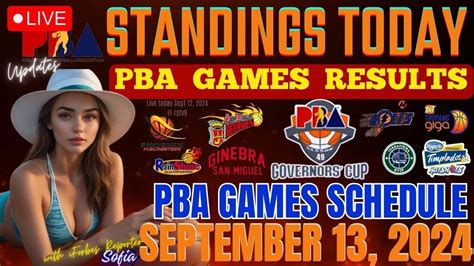 Pba Standings Today September Pba Live Today Updates Pba