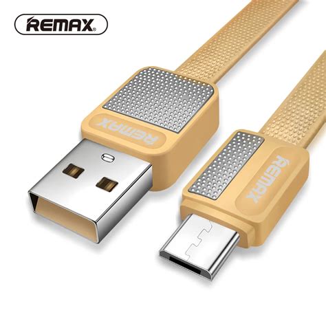 REMAX Micro USB Data Cable Flat Metal Charging Cable 2 1A Durable Fast