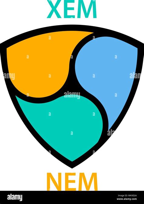 NEM Cryptocurrency Blockchain Icon Virtual Electronic Internet Money