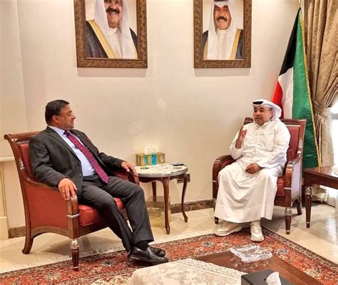 India In Kuwait On Twitter Ambassador Met H E Mr Misha Al Ibrahim