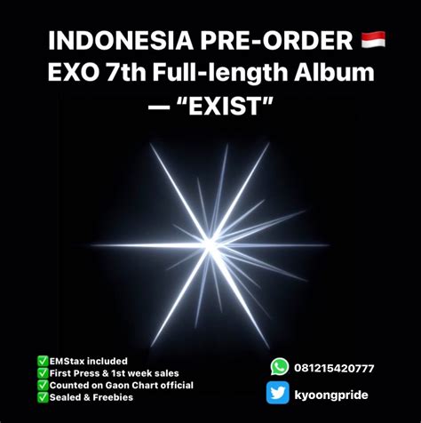 On Twitter Exo Th Full Length Album Exist Indonesia Pre