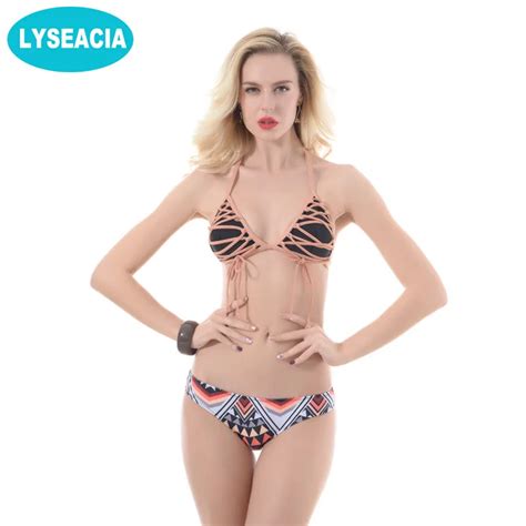 LYSEACIA Brazil Bikini Low Waist Bikinis Set Swimwear Women S Swimsuits