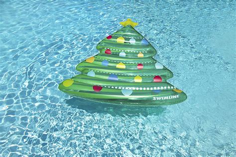 70 Christmas Tree Inflatable Pool Mattress Raft Christmas Central