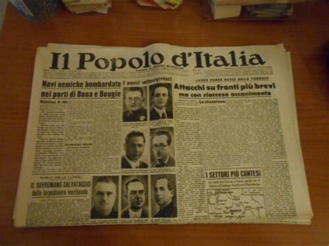 Quotidiano Il Popolo Ditalia N45 1943 Serie Giornali Di Guerra