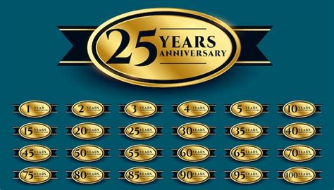 Golden Anniversary Label Design Free Vector Download Hd Stock Images