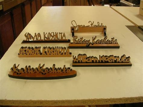 Hand Crafted Personalized Desk Name Plates by Larue Woodworking | CustomMade.com