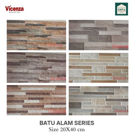 Jual Granit Vicenza Motif Batu Alam 20x40cm K25112 Jakarta Utara