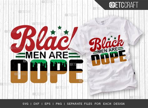 Black Men Are Dope Svg Cut File Black Man Svg Black King Svg Afro