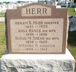 Amanda Ranck Herr 1884 1967 Mémorial Find a Grave