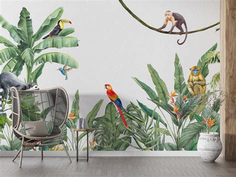 Amazon Jungle Wall Murals D Co Wallpaper