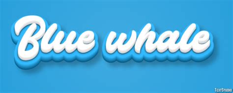 Blue Whale Text Effect and Logo Design Animal