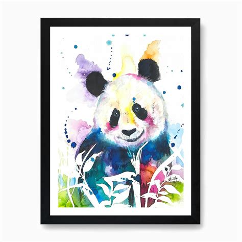 panda bear art print  lovelillyart fy