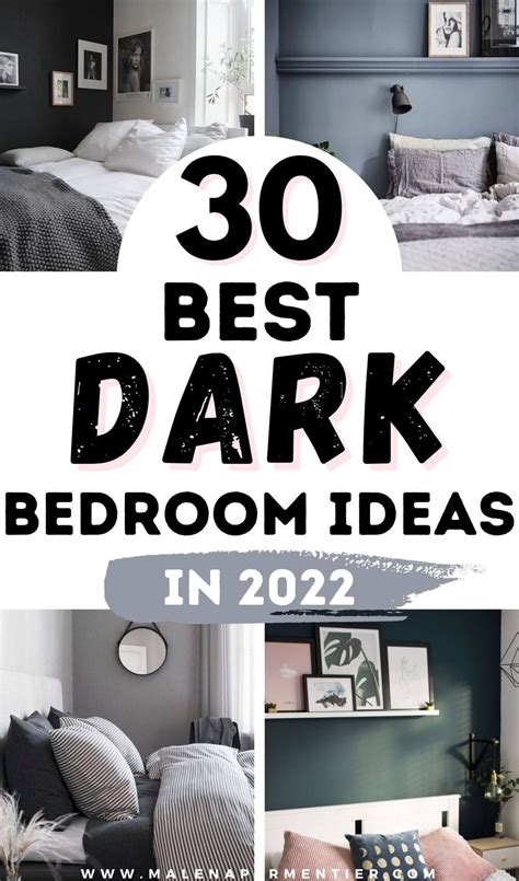 30 Stunning Dark Bedroom Ideas With Modern Accent Walls Black Walls