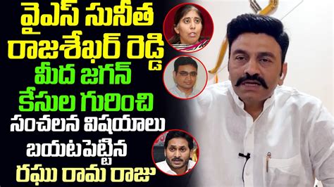 MP Raghurama Krishnam Raju Reveals Shocking Facts About Ys Jagan Cases