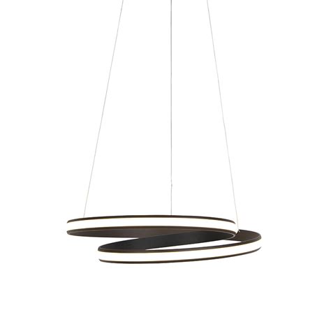 Design Hanglamp Zwart 55 Cm Incl Led 3 Staps Dimbaar Rowan