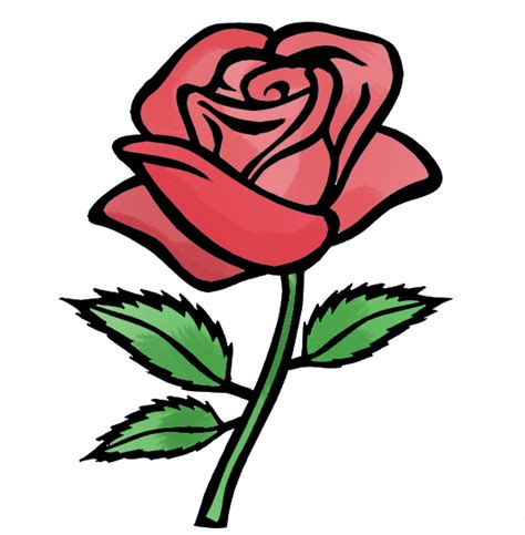 Free Rose Cartoon Drawing, Download Free Rose Cartoon Drawing png ...