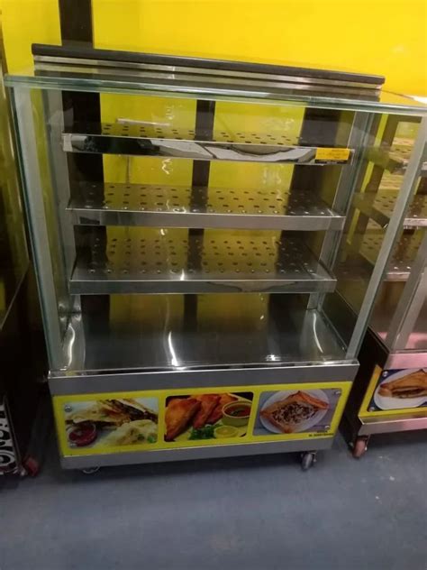 Stainless Steel Rectangular Food Display Cases For Bakery At Rs