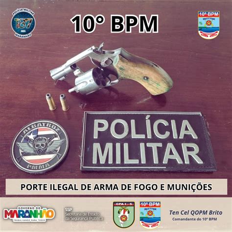 Pol Cia Militar Prende Homem Por Porte Ilegal De Arma De Fogo Durante