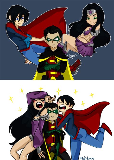 Nightstar Mari Grayson With John Kent And Damian Wayne R Nightwing