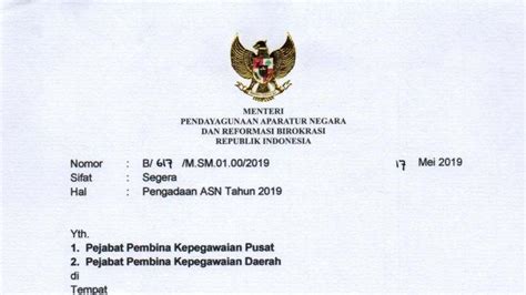 Resmi Menpanrb Syafruddin Terbitkan Surat Pengadaan Asn Cek