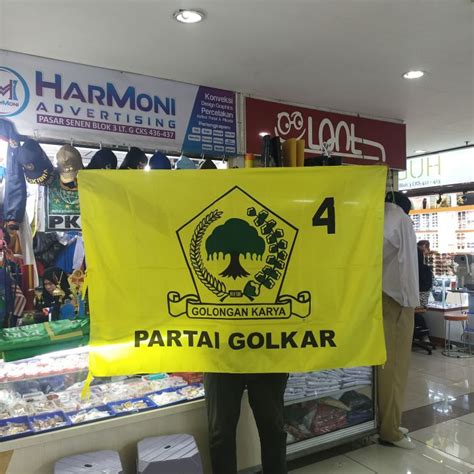 Bendera Partai Golkar Ukuran X Cm Isi Lazada Indonesia